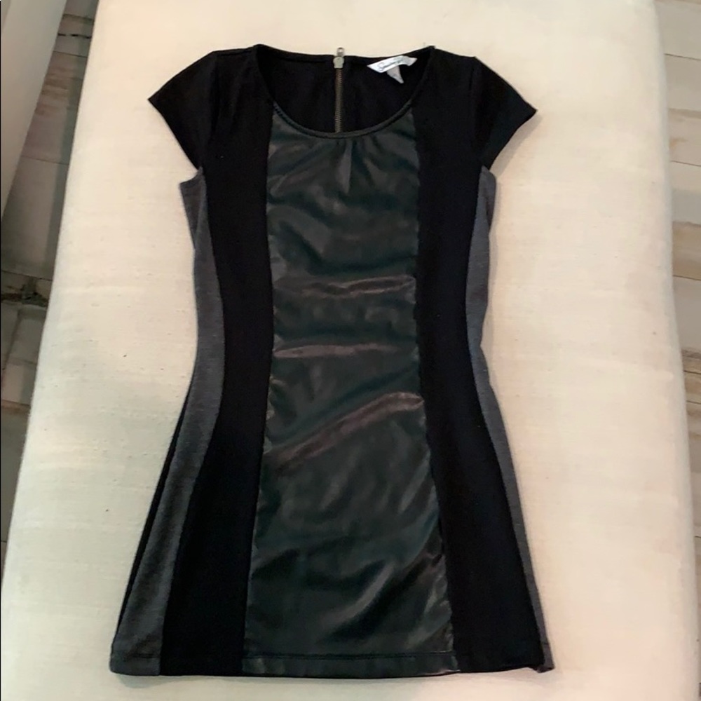 Sleek black bodycon dress